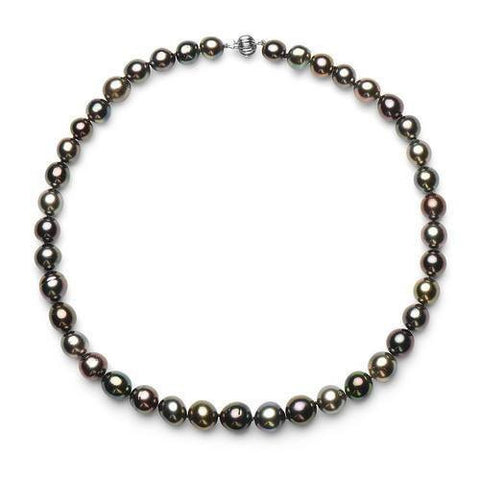 8-10mm Natural Multi-Color Tahitian Strand Necklace