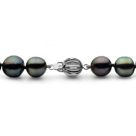 8-10mm Natural Multi-Color Tahitian Strand Necklace