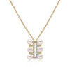 14k Yellow Gold 4.5-5mm Akoya Triple Row Necklace