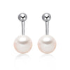 14k White Gold 7-7.5mm Akoya Pearl Jacket Pearl Earrings