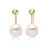 14k Yellow Gold 7-7.5mm Akoya Pearl Jacket Pearl Earrings