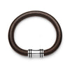 Steel Smooth Leather Bracelet