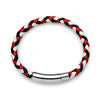 Freedom Steel Braided Leather Bracelet