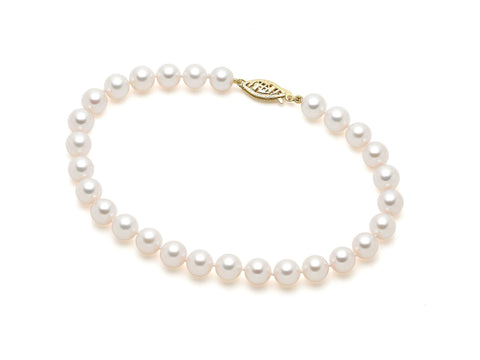 7.5-8mm AA Akoya Cultured Pearl Bracelet