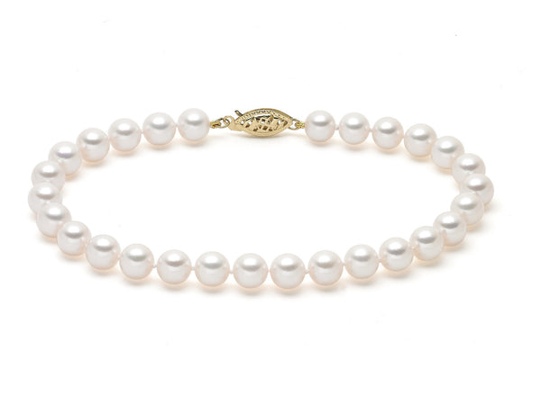 7.5-8mm AA Akoya Cultured Pearl Bracelet