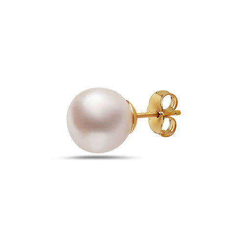 6-6.5mm AA Akoya Cultured Pearl 14k Gold Earrings