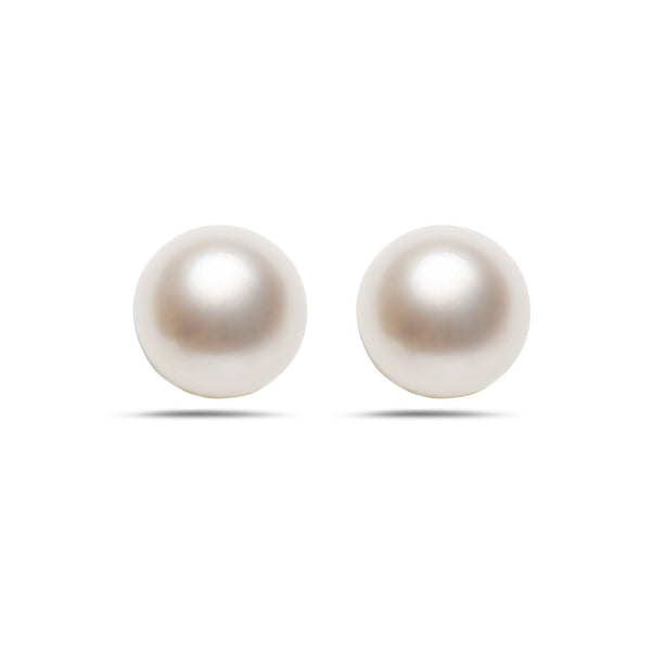 7-7.5mm AA Akoya Cultured Pearl 14k Gold Earrings