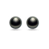 8-9mm Natural Color Tahitian Pearl 14k Gold Stud Earrings