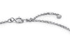 14k White Gold Diamond Heart Bracelet