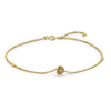 14k Yellow Gold Diamond Heart Bracelet