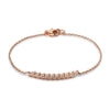 14k Rose Gold Diamond Feather Bracelet
