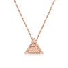 14k Rose Gold Diamond Stud Necklace