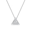 14k White Gold Diamond Stud Necklace