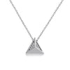 14k White Gold Diamond Stud Necklace