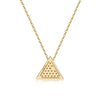 14k Yellow Gold Diamond Stud Necklace