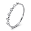 14k White Gold Diamond Stackable Ring
