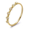 14k Yellow Gold Diamond Stackable Ring